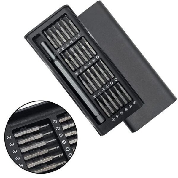 78f13c280dae94d1fc44e0e576c807b3 24 In 1 Magnetic Screwdriver Set High Quality Steel Bits Portable Durable Hardware Practical Repair Tool Kit