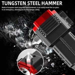 7eef4c7cffe0cfb0d421c60a54d411df High-power Led Torch Light Rechargeable Flashlight And Multifunctional Tactical Hammer & Power Bank To Charge the Phone With Box (random Color)