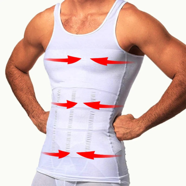 Slim N Fit Body Shaper Vest Compression Shirt Slimming Underwear Tummy Control Fitness Apparel For Men
