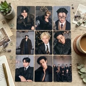 80f8ccd177ec995471f53a824a2f07ff Set of 9 ATEEZ 'Golden Hour' Photocards