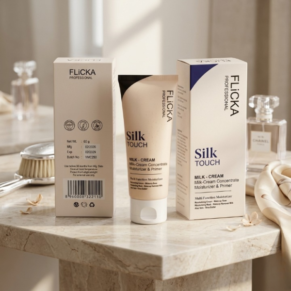 83c9e55630327efae32fad772b5fb286 1 PCs Flicka Silk Touch Milk Cream Moisturizer And Primer, 60g