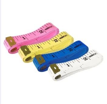 Bee Superior Tailoring Rule Inch Tape - Mix Color (Pack of 12)