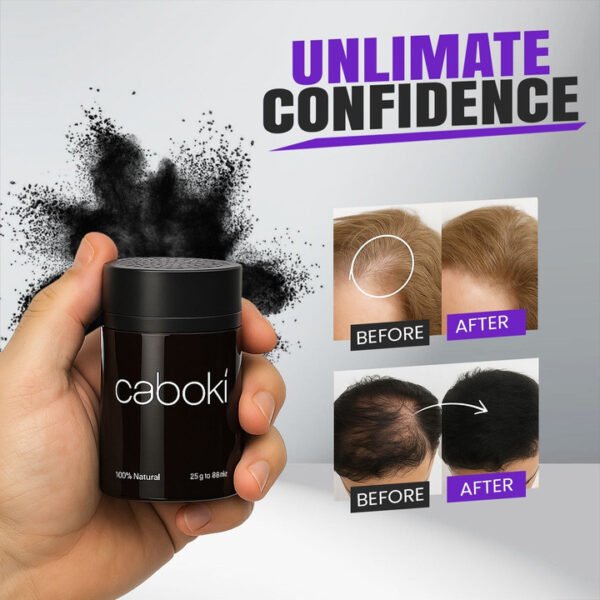 87d484f59849dc233457210c46adc42a Caboki Hair Fibers – Instant Hair Volumizer & Thickening Fibers for a Fuller, Natural-Looking Hairstyle 25g