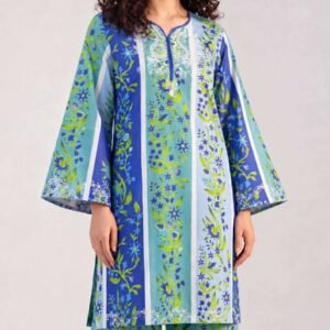 Women’s 2-Piece Pret Stitched Lawn Co-Ord Set/Kameez Shalwar Fashion And Apparel Accessory For Party And Festivals