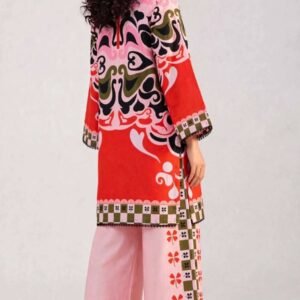 Women’s 2-Piece Pret Stitched Co-Ord Set/Kameez Shalwar