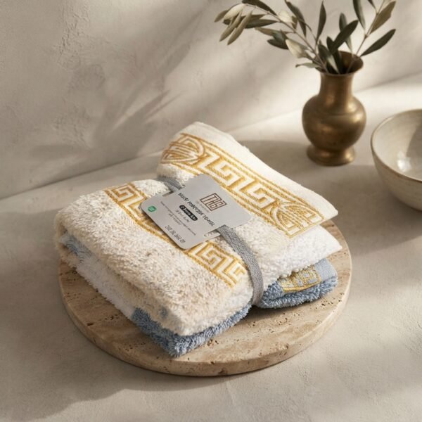 Premium Multi Purpose Cotton Towel 450 GSM Soft Absorbent Towel | 3pcs | Random Colour