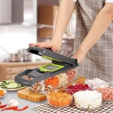 Multi-function Vegetable Cutter & Slicer with Storage Container