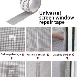 3 meter Mesh Window Screen Repair Tape – Durable Self-Adhesive Patch for Quick Screen Fixes