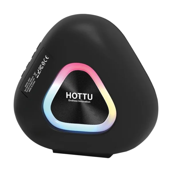HOTTU BS03 Portable Bluetooth Speaker – RGB Lights, IPX6 Waterproof & 6 Hours Playtime