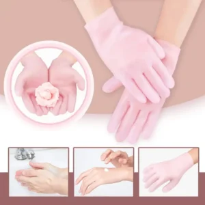 1 Pair Silicon Gel Gloves | Soft Silicone Manicure Gloves For Hand Care | Winter Product (1 Pair)