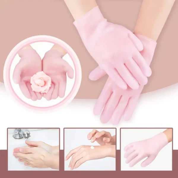 a88cb5f69d049c56bed7a363f977ab34 1 Pair Silicon Gel Gloves | Soft Silicone Manicure Gloves For Hand Care | Winter Product (1 Pair)