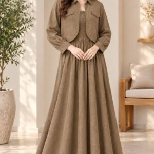 aafa8a8d96c94247fa9b9d4d1fb2ab27 Elegant Co-ord Dress and Jacket Set