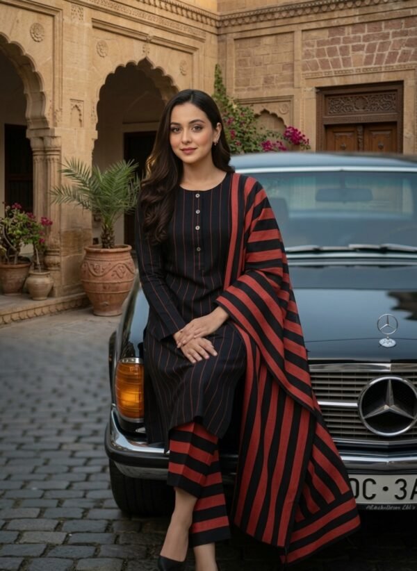 Winter Sussi Marina 3 Piece Unstitched Suit Apparel Accessory Design For Styling