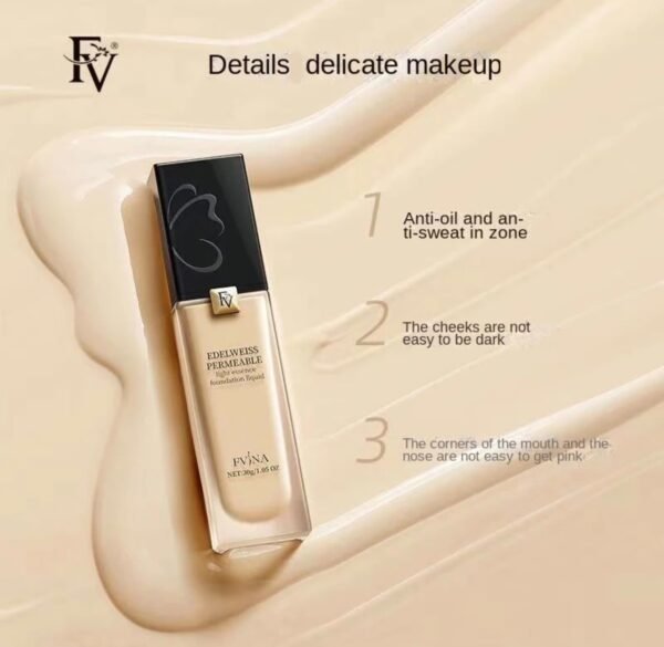 b294bbef4926f62c4a6b7cacbedbc10d 1 PCs FV Edelweiss Permeable Light Essence Foundation Liquid