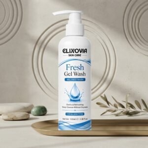 b331a397734e885dca01e3444b4264d4 Elixovia Fresh Gel Wash – Gentle & Hydrating Bead-Free Face Wash (100ml)