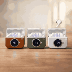 ba59adbebef7967e29c648150357517d X73 TWS Wireless Earbuds Game Box Edition – True Wireless Stereo Earphones with Retro Retro Console Styling and LED Digital Battery Percentage Display - Random Color