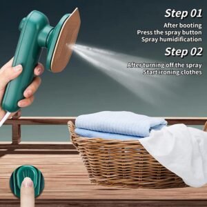 d13e855edc72fb719cacda0d48f3d010 Portable Mini Electric Steam Iron - Handheld Garment Steamer