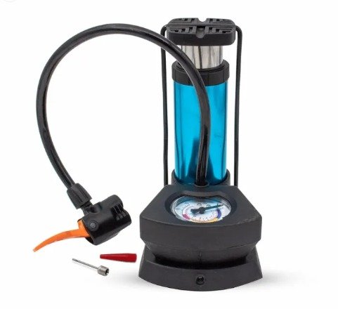 d14e11db125841b68ae4289c10de61c2 Foot And Hand Air Pump With Air Pressure Gauge – Fast Portable Car Bike And Cycle Inflator For Tires Balls And Inflatables