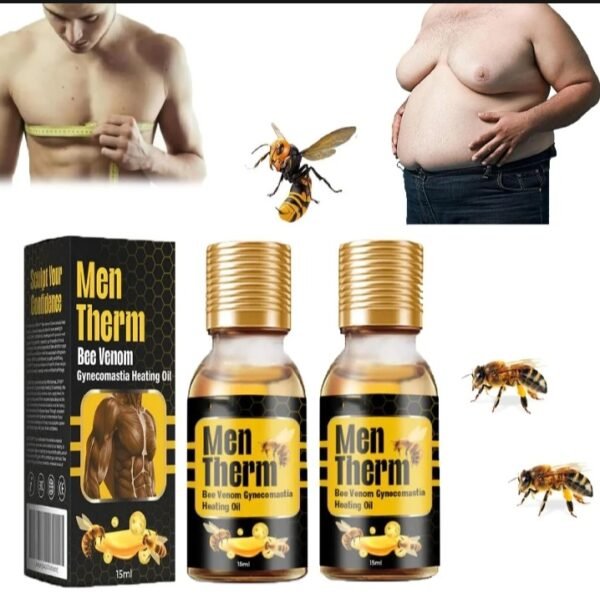 d1a843161eed294532ef53cdc6b03dc3 Men Therm Bee Venom Gynecomastia Heating Oil for Men Chest Firming Massage Oil