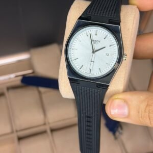 d2540350fc9a1d03f72b154066e0c497 Tissot PRX Inspired Men's Watch - Textured Rubber Strap with Date Display