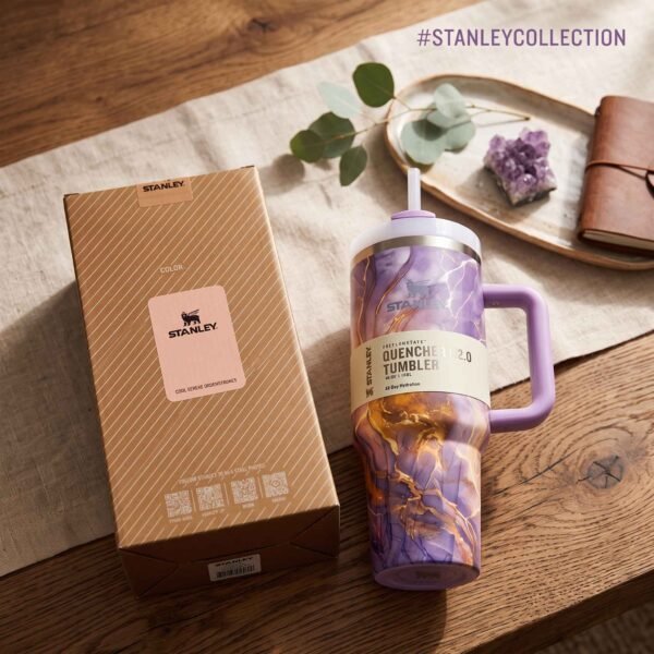 Stanley 40oz Peach Marble Premium Stainless Steel Tumbler -  (1200ml)