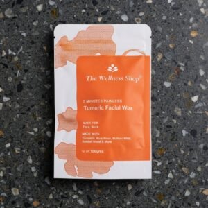 Wellness Shop Turmeric Facial Wax - 5 Min Painless Herbal Wax Powder (100g)