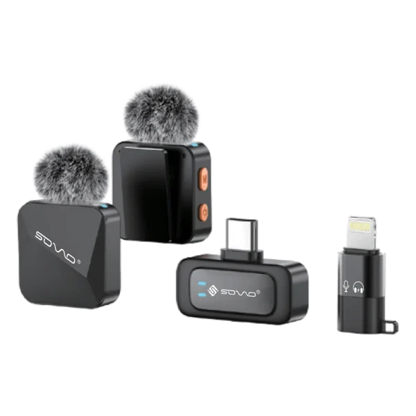 d8a8f44b70416a2d8806bd9145345aee SOVO ZIVO SWM-556 Dual Wireless Microphone Audio Recording System