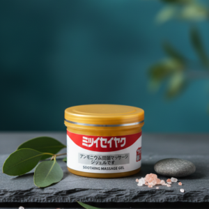 MELODINE Japanese Soothing Massage Gel – Muscle & Joint Pain Relief Cream for Shoulder, Neck, Back & Knee – Fast-Absorbing Herbal Formula (50g)