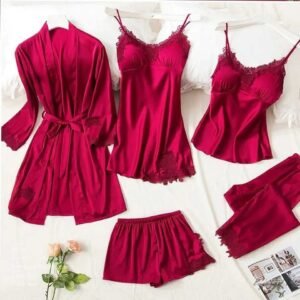 d9c76686bccefd3ee86631cb0424c41a Silk Jersey 5 Piece Nighty Dress