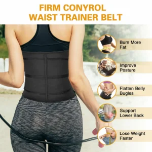 ddc2a802c5bc274f7c9f8da4082eb7f6 Women's Waist Strap, Abdominal Fat Waist Trainer | Abdominal Compression And Shaping | Effective Abdominal Double Waist Belt, Sweating Elastic Hook And Loop Buckle, Waist Shaping Waist Belt