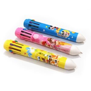 10 Color Cartoon Character Pens - Stationery Accessory Designed For Writing And Daily Office Routine (Random Design)