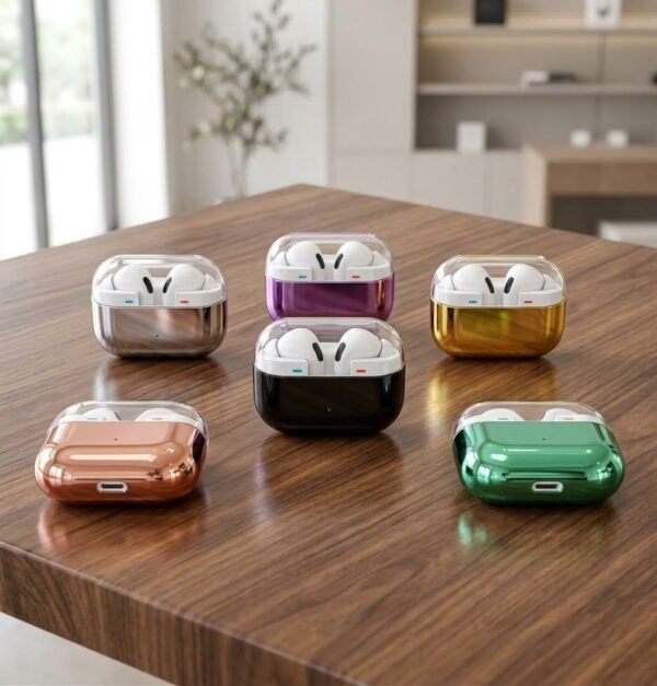 eda79c8c8c3907db750498eb7e947eaf Airpods Pro 2 With Shining Metallic Charging Case Wireless Earbuds (Random Color)