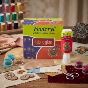 edd5af7a07a18a28d4006a53178feb93 Fevicryl Fabric Glue is perfect for sticking fabric-based crafts