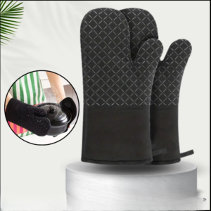 fad108e50073cc1aefb22f8eede17ef1 Hot mitt Gloves From heat While Cooking Baking Grilling and Handling hot Cookware (Random Color)